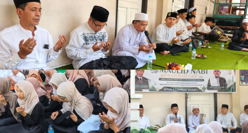 Keteladanan Rasulullah untuk Generasi Unggul: Semarak Maulid Nabi di MTsN 3 Lombok Barat