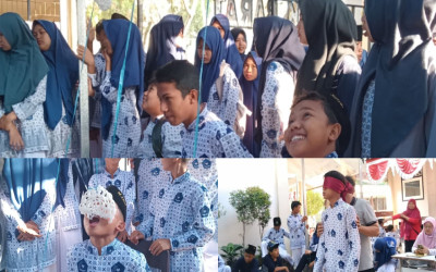 Semarak HUT Kemerdekaan MTsN 3 Lombok Barat: Lomba Makan Kerupuk dan Pukul Air dalam Botol Meriahkan Hari Ketiga
