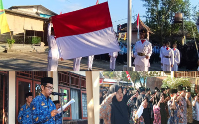 Semangat Kemerdekaan Membara, MTsN 3 Lombok Barat Gelar Upacara HUT ke-81 RI