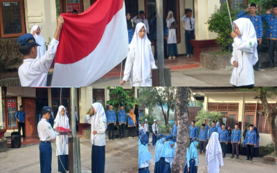Upacara Bendera MTsN 3 Lombok Barat: Menanamkan Budaya “4 Kata Ajaib”