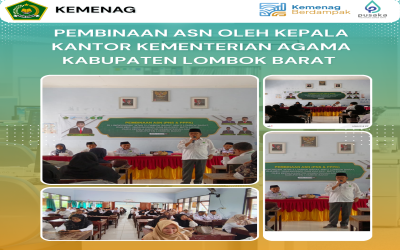 Kepala Kantor Kemenag Lombok Barat Berikan Pembinaan ASN di Lingkungan MTsN 3 Lombok Barat